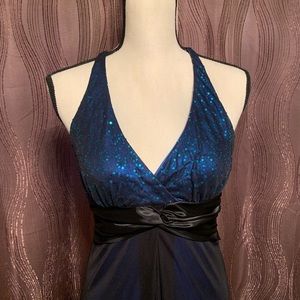 Bluish black formal dress